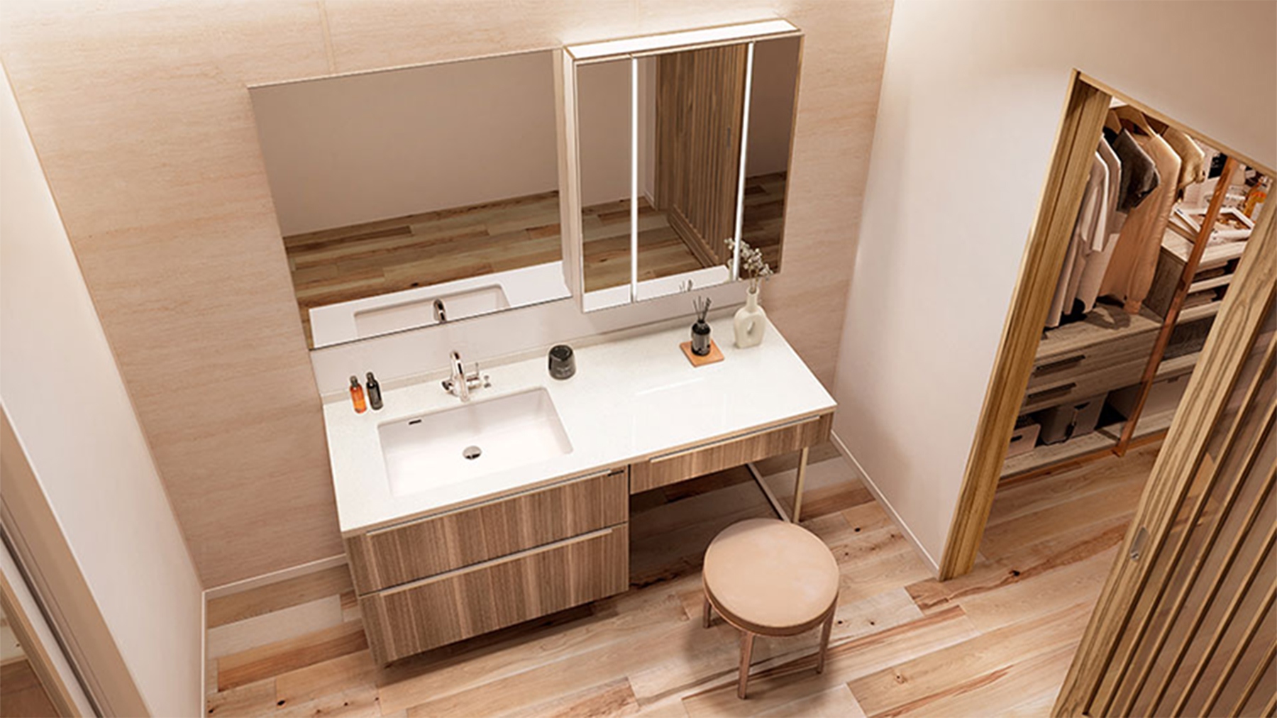 在睡前進行護膚,放鬆身心。