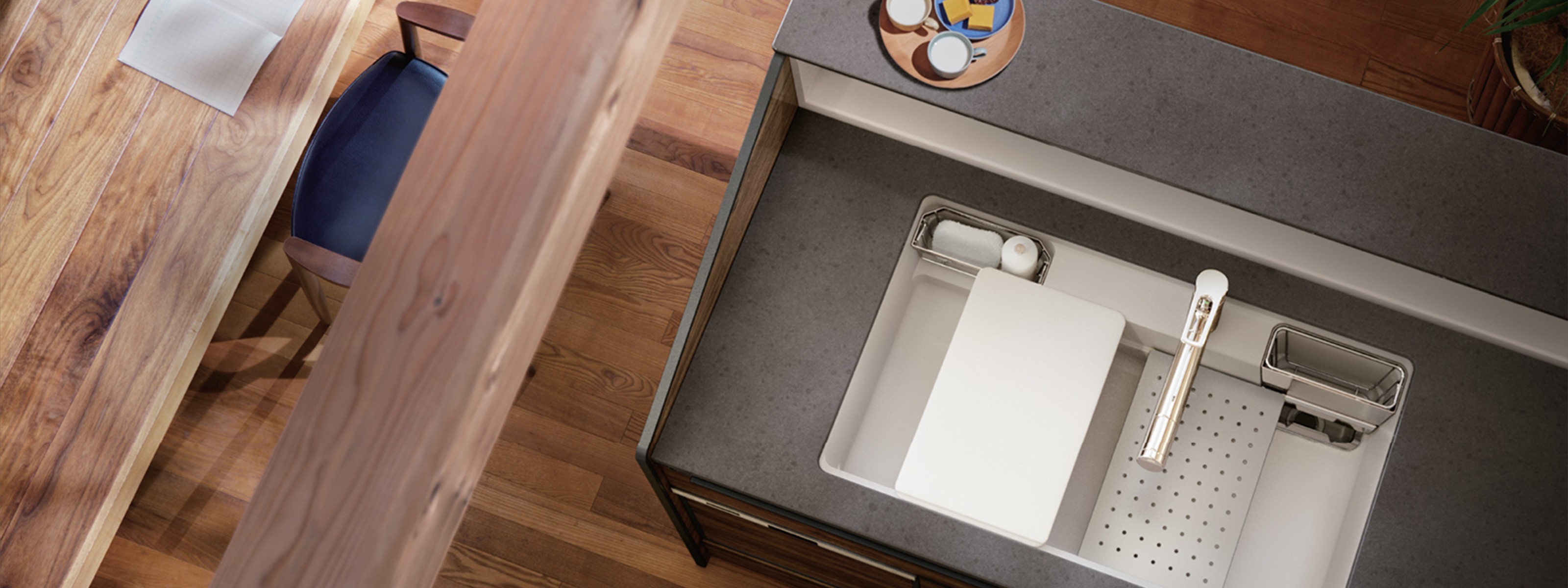 多樣的顏色選擇和選配,來搭配您的廚房。