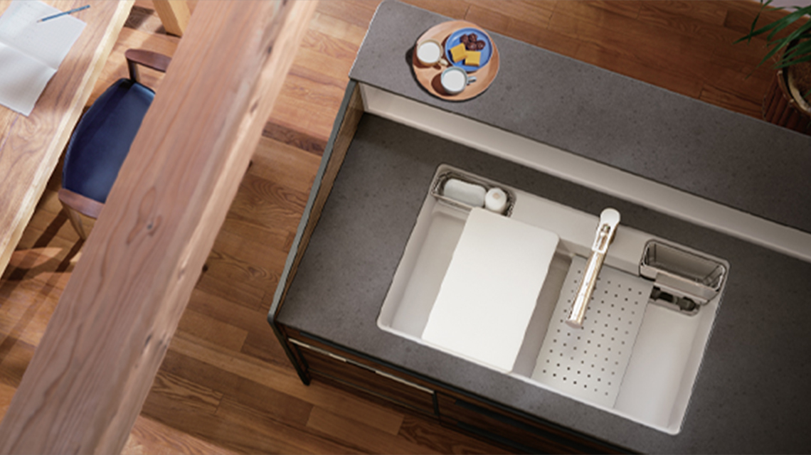 廚房工作,清理,都實現“節省時間”的廚房